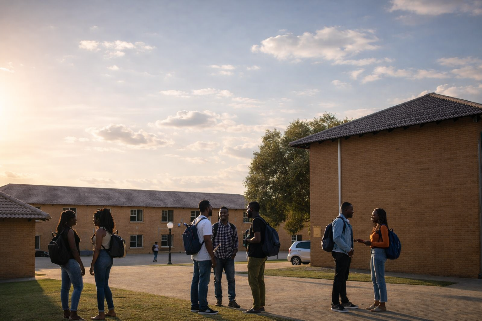 Taung student residence exterior